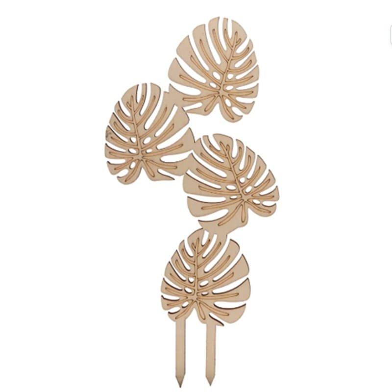 Laser Cut Monstera Leaf Plant Trellis Climbing Monstera Plant Pot Trellis