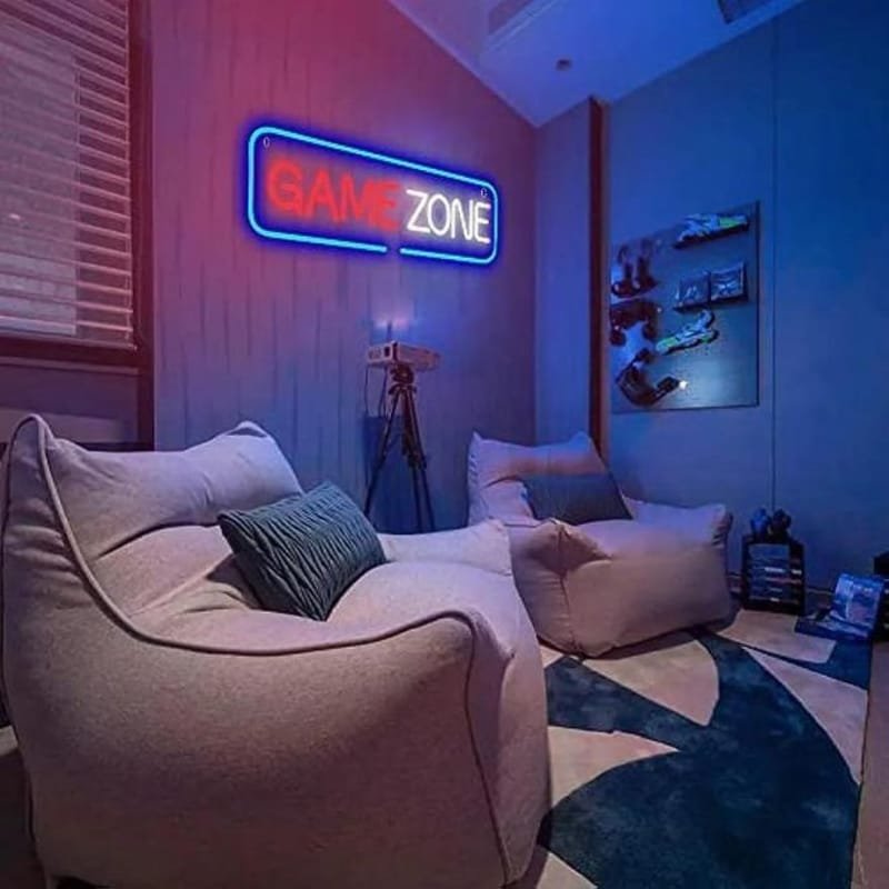 Laser Cut Game Zone Neon Sign Game Room Neon Light