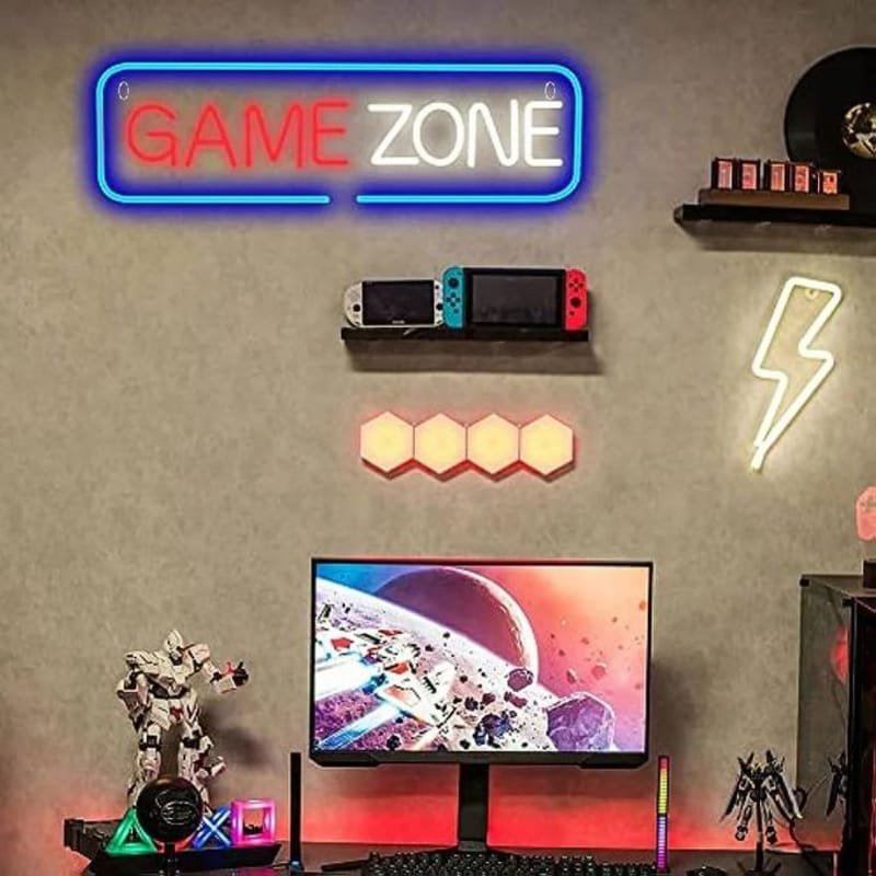 Laser Cut Game Zone Neon Sign Game Room Neon Light