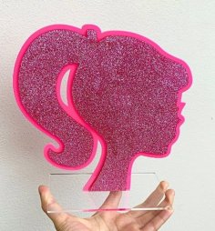Laser Cut Barbie Party Centerpiece