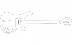 Dibujo rickenbacker dxf File