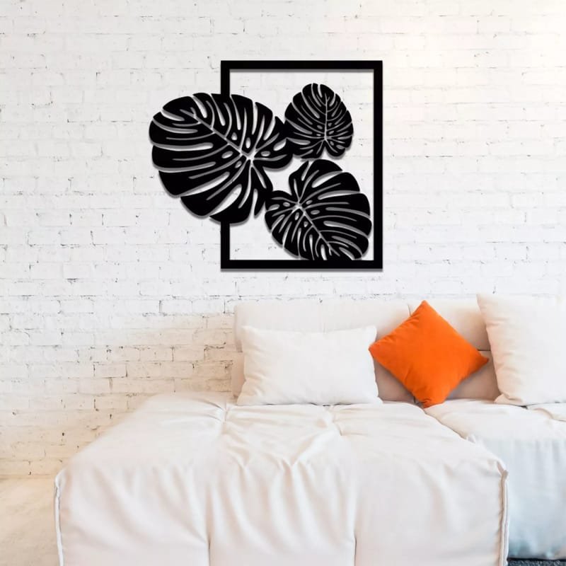 Laser Cut Monstera Leaf Wooden Wall Art Bold Tropical Modern Hanging Decor