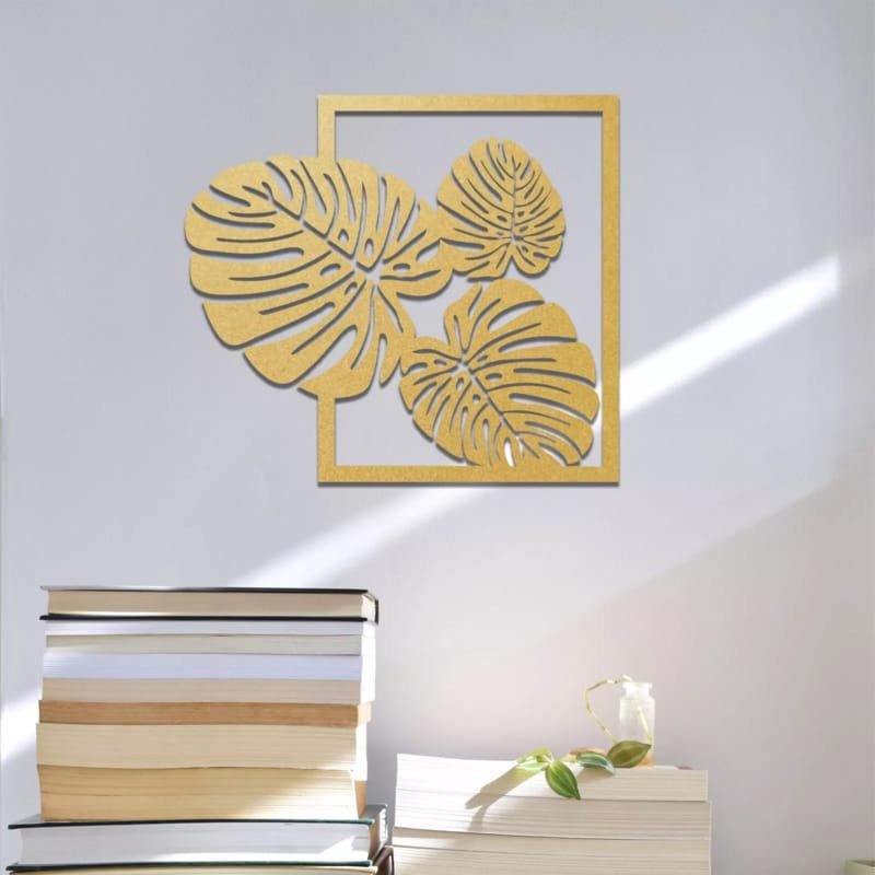 Laser Cut Monstera Leaf Wooden Wall Art Bold Tropical Modern Hanging Decor