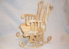 Rocking Chair Cnc Project 1-8 Inch Bit dxf File