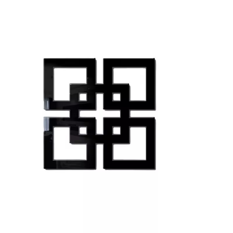 Laser Cut diamond-shaped Mirror Acrylic Decorative Wall Decor