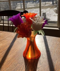 Flowers With Vase 3D Printer Model