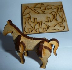 Laser Cut Tiny Horse