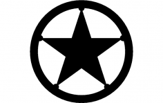 Archivo dxf de la estrella de Texas