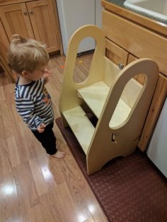 Laser Cut Kitchen Helper/ Step Stool