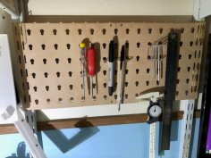 Laser Cut  Mini Pegboard Toolboard