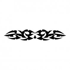 Immagine jpg di disegno vettoriale tribale del tatuaggio