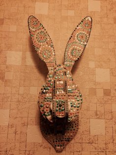 Piano 3D testa di coniglio