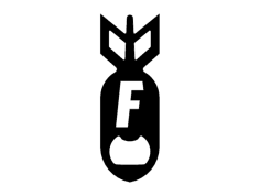File dxf F Bomb Bottel Opener 1,75 X 5,0