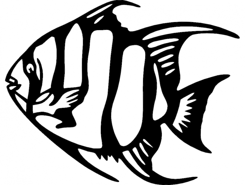 Download Angel Fish 2 dxf File Free Download - 3axis.co