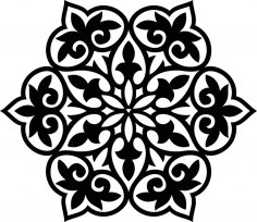 Motif géométrique floral