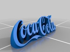 Coca Cola Wall And Table Logos 3D Printer Model