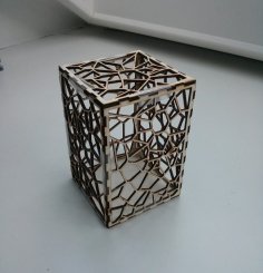 Laser Cut Wooden Voronoi Box SVG File