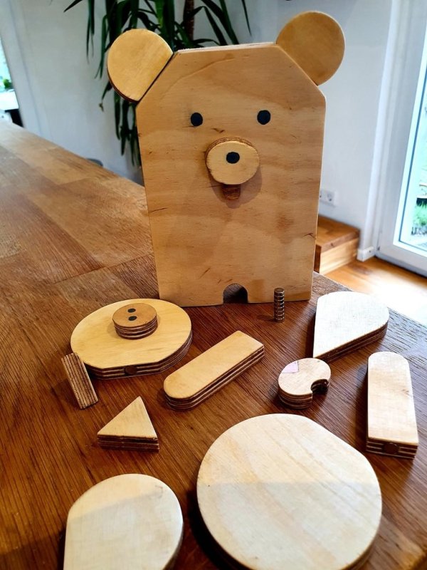 Laser Cut Animal Puzzle For Toddlers DXF File