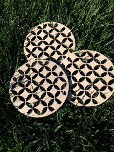 Laser Cut Shippo Pattern Trivets DXF File