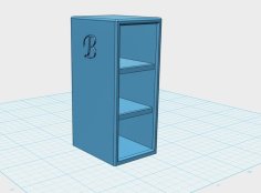 Dolls House Bookshelf 3D Printer Model