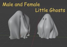 Little Ghosts – Male And Female 3D Printer Model