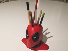 Deadpool Bust Pen Holder 3D Printer Model