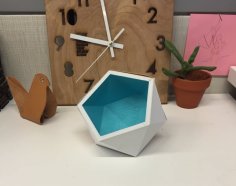 Geometric Desk Planter Or Container 3D Printer Model