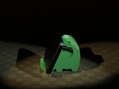 Dinosaur Cell Phone Stand 3D Printer Model