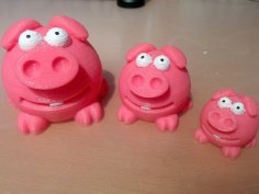 Cute Piggy 3D Printer Model