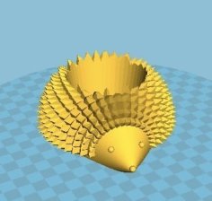 Hedgehog Flower Pot 3D Printer Model