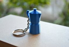 Moka Coffee Pot Keychain 3D Printer Model