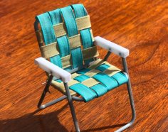 Iconic Folding Lawn Chair 3D Printer Model