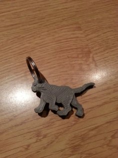 Cat Keychain 3D Printer Model