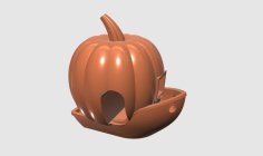 A Pumpkin Benchy 3D Printer Model