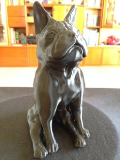 French Bulldog Sitting Like A Boss 3D Printer Model