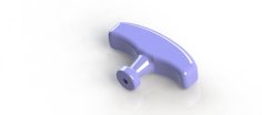 Ergonomic Lawnmower Pull Cord Handle 3D Printer Model