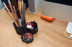 Mew Mew Modular Desk Tidy System 3D Printer Model