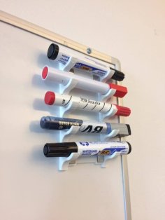 Whiteboard Marker Holder (Magnet Attachment) 3D Printer Model