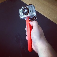 GoPro Handle With And Without Slip-guard 3D Printer Model