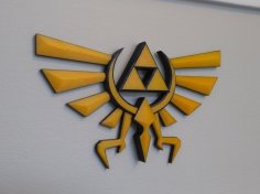 Hyrule Triforce Wingcrest – Legend Of Zelda 3D Printer Model