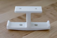 Headphone Hook – Desk Mount Double Hanger 3D Printer Model