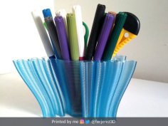 Wavy Penholders Collection (15 Files) 3D Printer Model