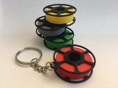 Beautiful Mini Filament KeyChain 3D Printer Model