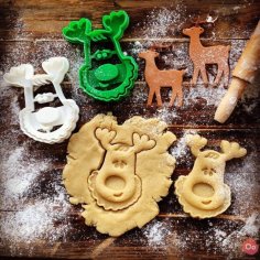 Rudolph The Reindeer Cookie Cutter 3D Printer Model