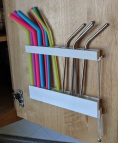 Reusable Straw Holder 3D Printer Model