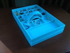 Stackable Jewelry/Earring Holder/Tray 3D Printer Model