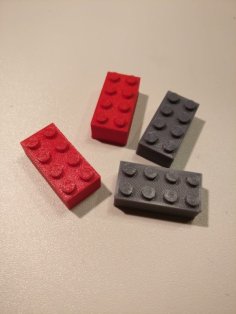 Lego Brick 2 By 4 (2×4) 3D Printer Model