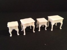 Miniature Queen Anne End Tables 3D Printer Model