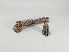 Fallen Tree And Stump 3D Printer Model