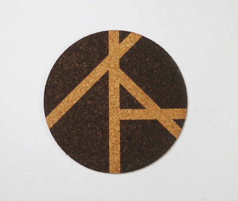 Laser Cut Coasters Made of Cork Sheet